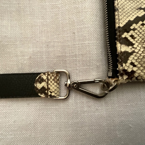 Elisabeth Weinstock Tokyo Cross-Body Bag Natural Taupe Snakeskin - Picture 10 of 16